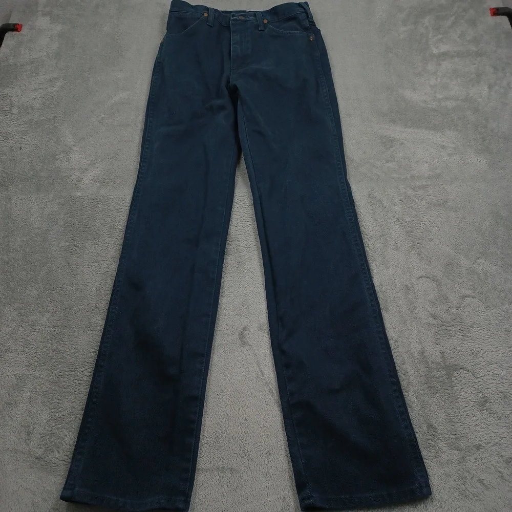Vintage Wrangler Jeans Mens 29x34 Blue Denim Bootcut Made In USA Western